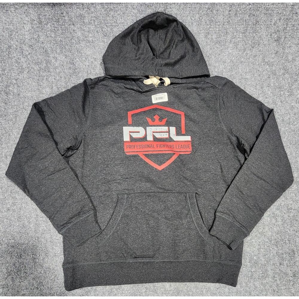NEW PFL Professional Fighters League Hoodie Mens Large Gray MMA Takedown